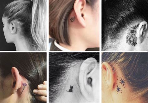 Tatouage Derrière L Oreille Signification 50 idées de tatouages derrière l&#039;oreille